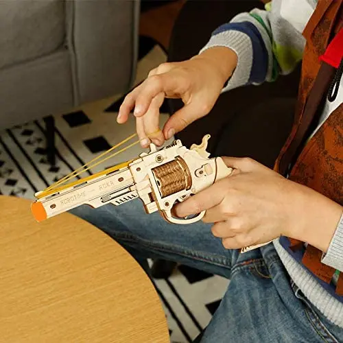 Robotime Gun Blocks modelo Kit de construcción juguetes regalo para niños regalo de cumpleaños