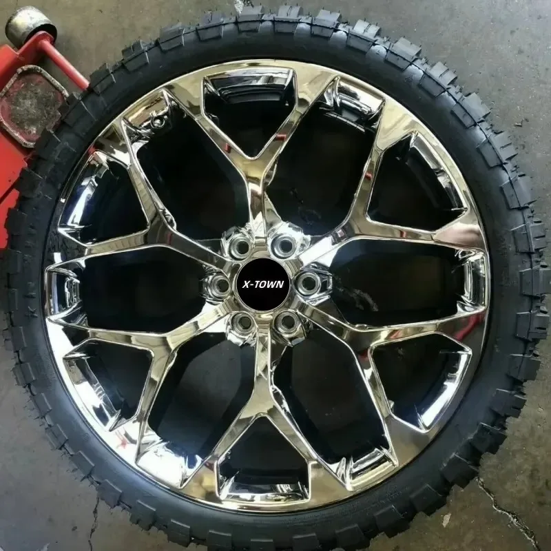 Hot Sale 17 18 19 20 22 24 26 Inch 6x139.7 5x114.3 5x120 5x112 Snowflake Style Alloy Forged Wheels for 4 pcs