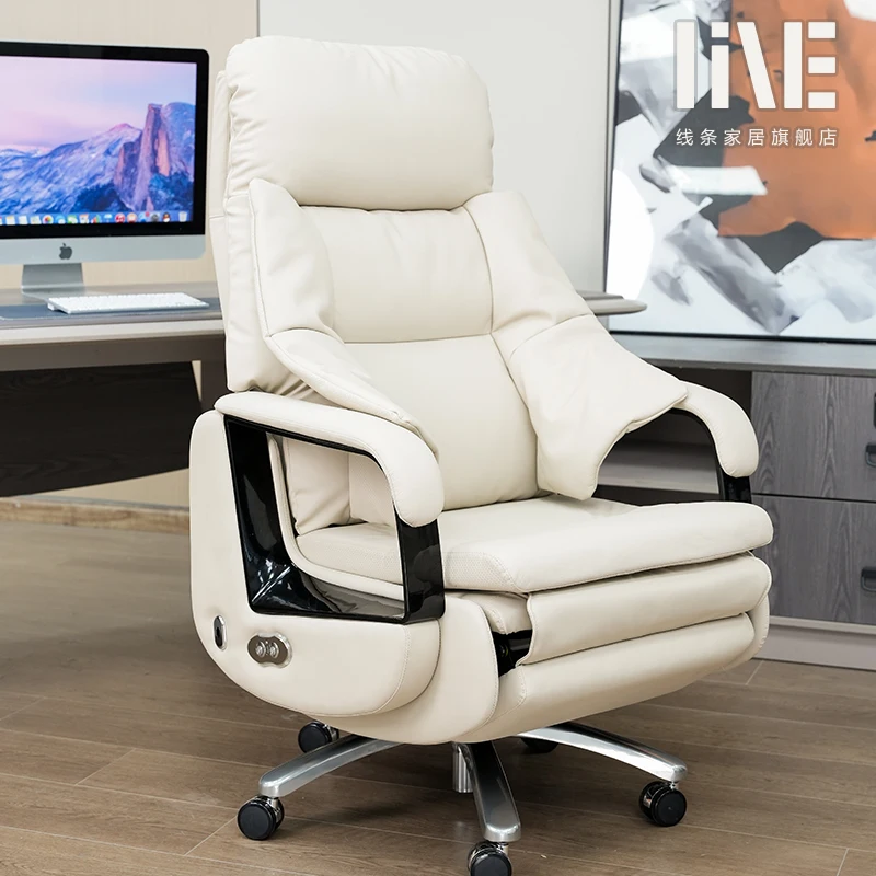 High-end Office Comfortable Computer Chair Office Boss Chair Electric Adjustable Leather Class Chair Comfortable