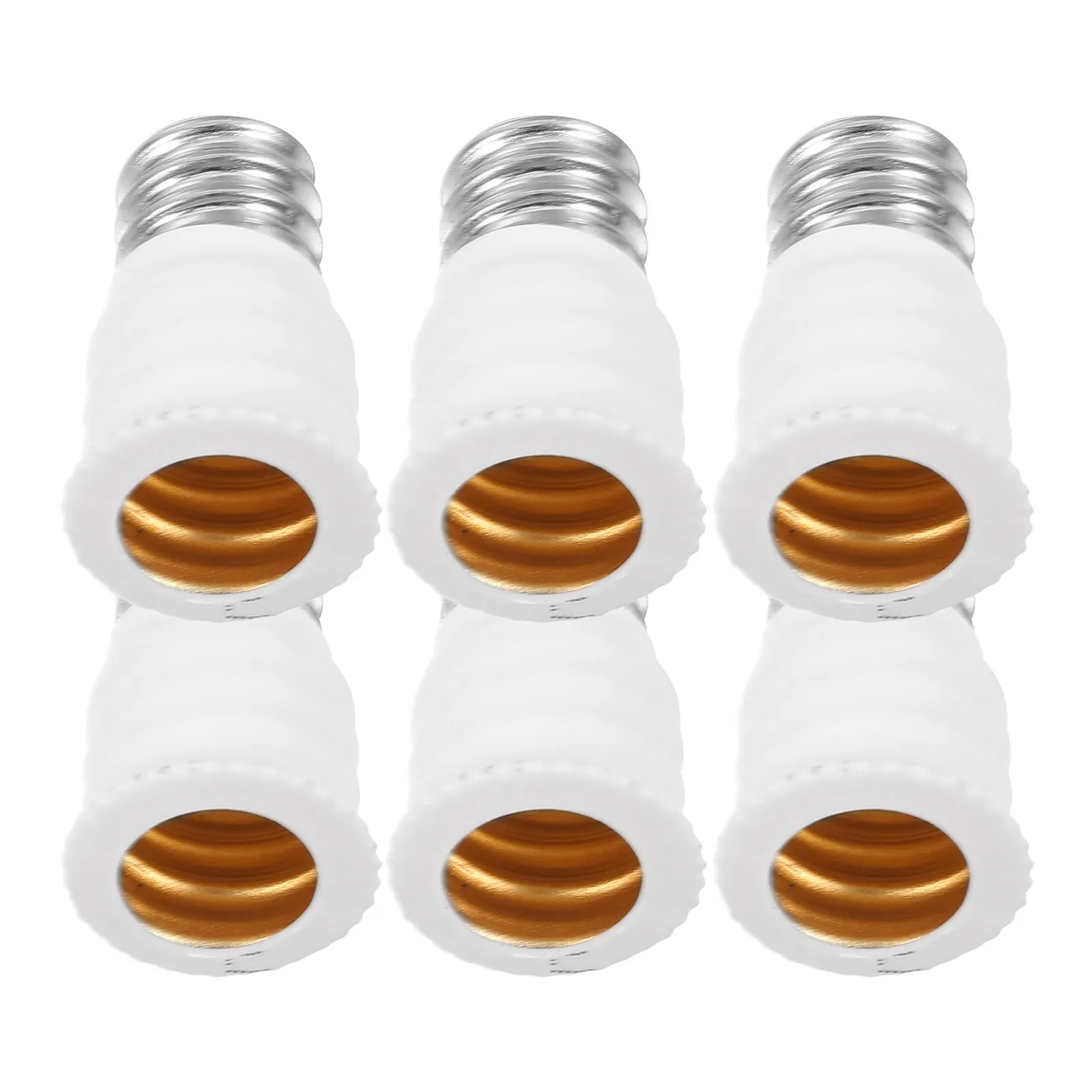 

Комплект из 6 переходников для лампочек E12 на E14: Удобный адаптер-держатель для различных видов освещения