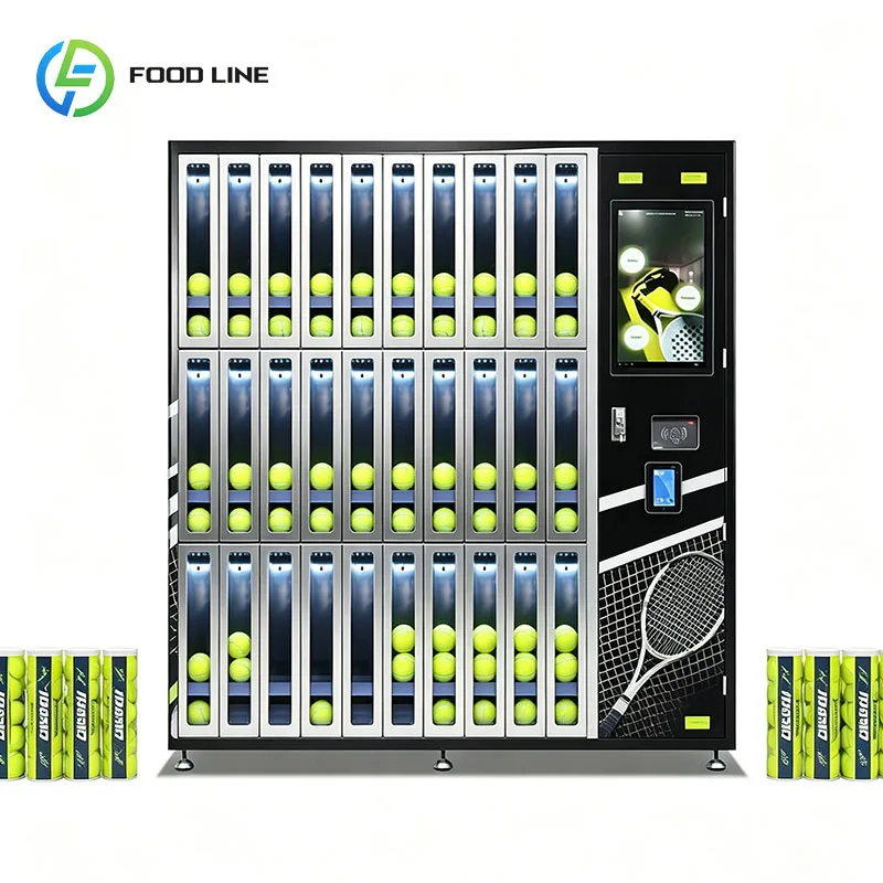 Tennis Vending Machine Tennis Racket Kiosk Ball Tube Dispenser Sports Equipment Court Side Customized