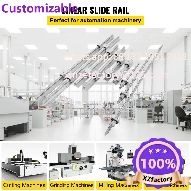Customizablet, 12 CNC Kit Linear Shaft Optic SucceBuy Linear Rail Ballscrew x 3 RM1605-350mm 650mm 1050mm x 2 Linear Rail Suppor