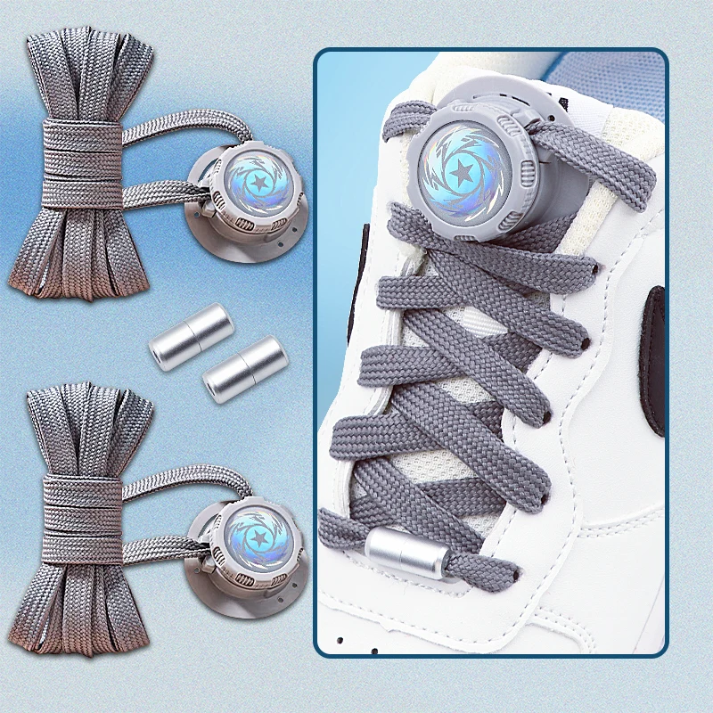 Automatic Shoe laces Without ties casual shoes Sneakers Swivel Buckle Laces No Tie Shoelaces Adults Kids unisex shoe accessories