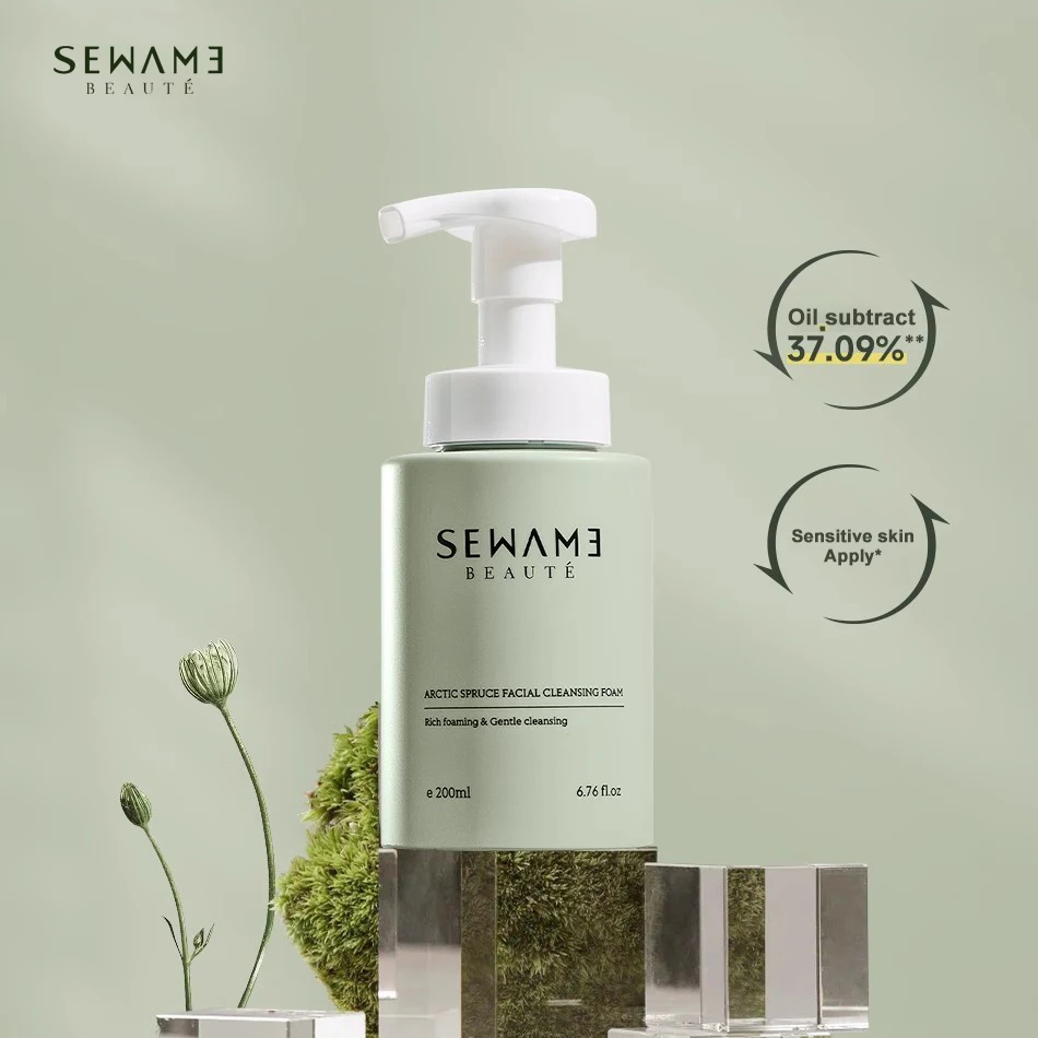 

Sewame/Polar Spruce Cleansing Foam 200ml Cleansing Mousse Amino Acid Oil Control Cleanser for sensitive skin