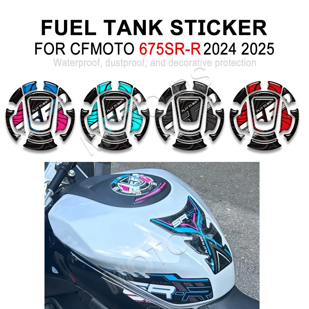 

675SRR мотоциклетная крышка бака, наклейка на бак, защитные наклейки на крышку топливного бака для CFMOTO 675SR-R 675 SR R 675SR 2024 2025