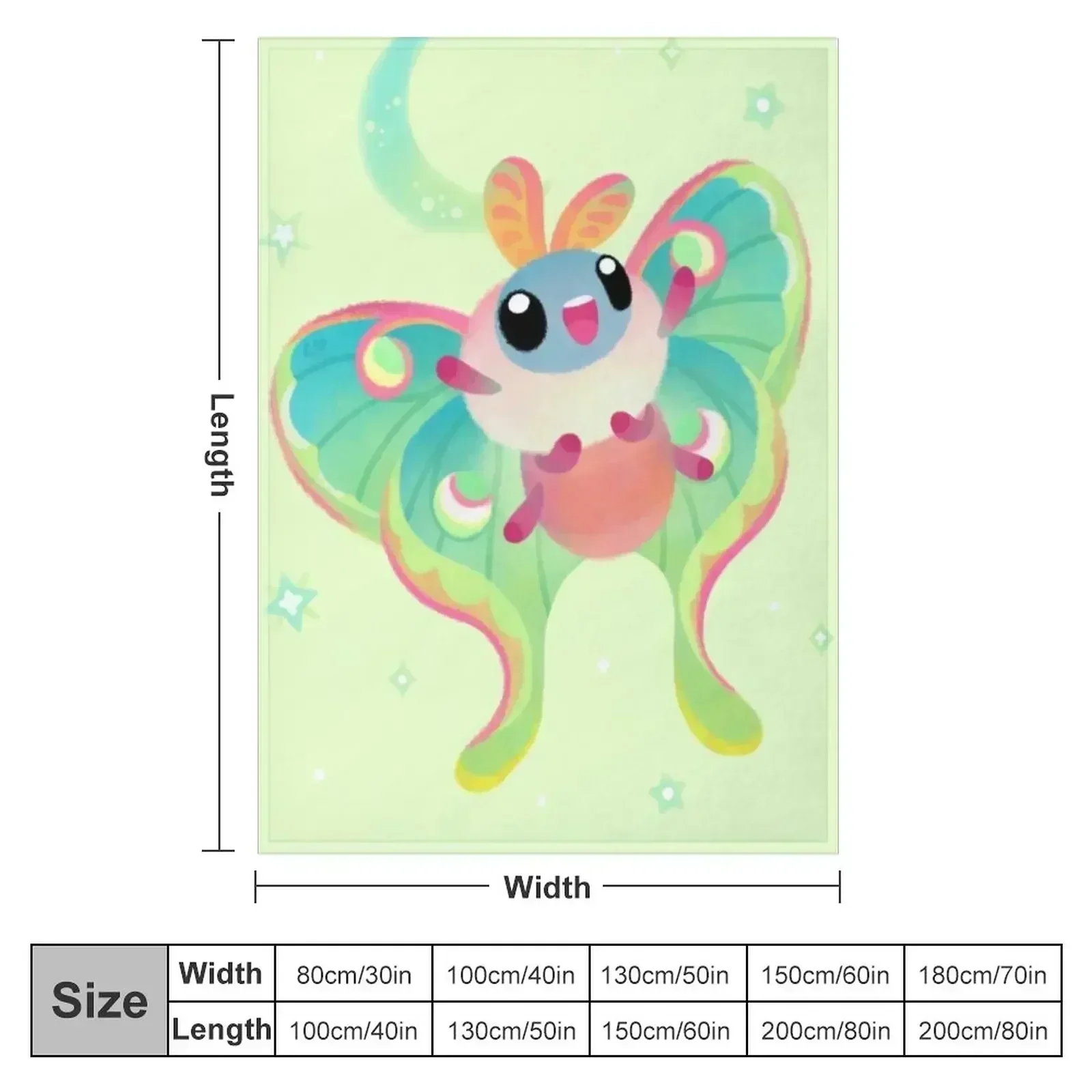 Luna Moth Throw Blanket Luxury Brand Flannel blankets ands Baby Blankets For Sofas Camping Blankets