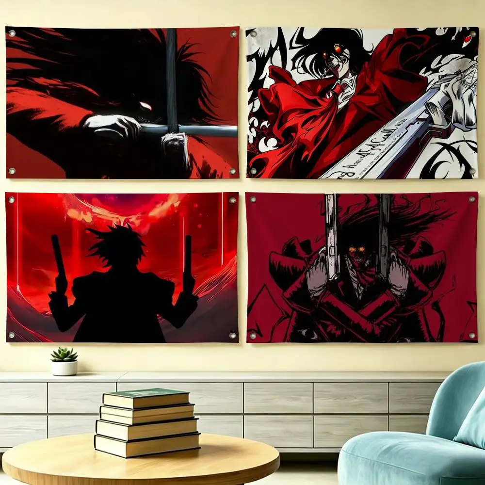 Cool Anime H-Hellsing Ultimate Flag Suitable For Party Club Outdoor Interior Wall Decoration Banner Fans Gift