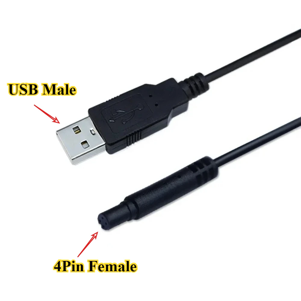 5Pcs/lot USB Data Cable to Bmw 4Pin Male/Female Reversing Video Camera Cable 1m 28AWG Vehicle Adapter Cable Signal Transmission