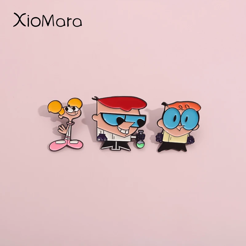 Cute Cartoon Characters Lapel Pin Inspiration Genius Lab Badge Enamel For Hats Backpacks Decoration Jewelry Accessories Gifts