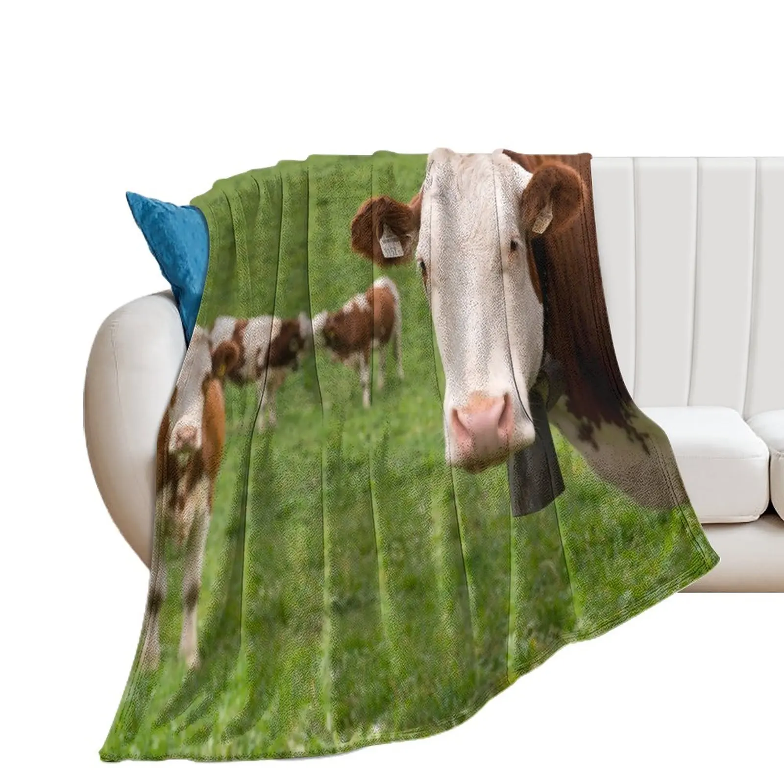 

Grazing cows Throw Blanket Decorative Beds For Decorative Sofa Decorative Sofa Blankets