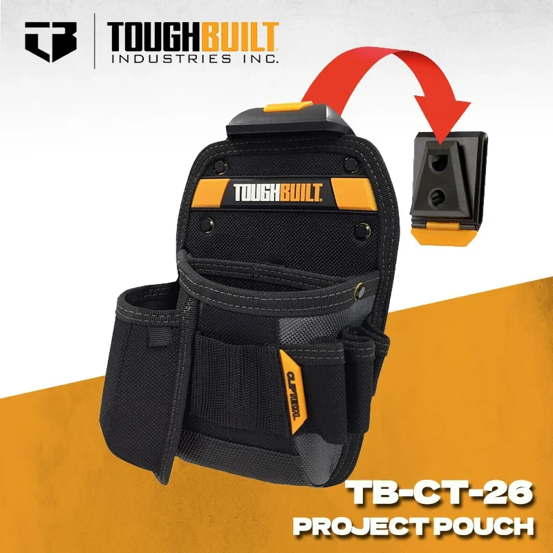 TOUGHBUILT TB-CT-26 Universal Pouch Utility Durable Knife Pocket Multi-Functional Portable Sturdy Storage Toolkit