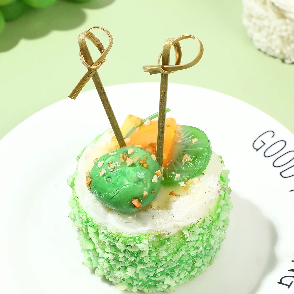 

200 Pcs Fruit Stick Bamboo Toothpicks Decoration Party Fruits Sticks Food Dessert