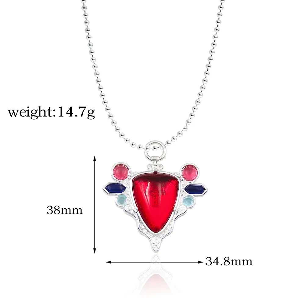 Necklace for Women JoJos Bizarre Adventure Necklaces Red Stone of Aja Pendant Trend Neck Fashion Lovers Party Girl Gift Jewelry