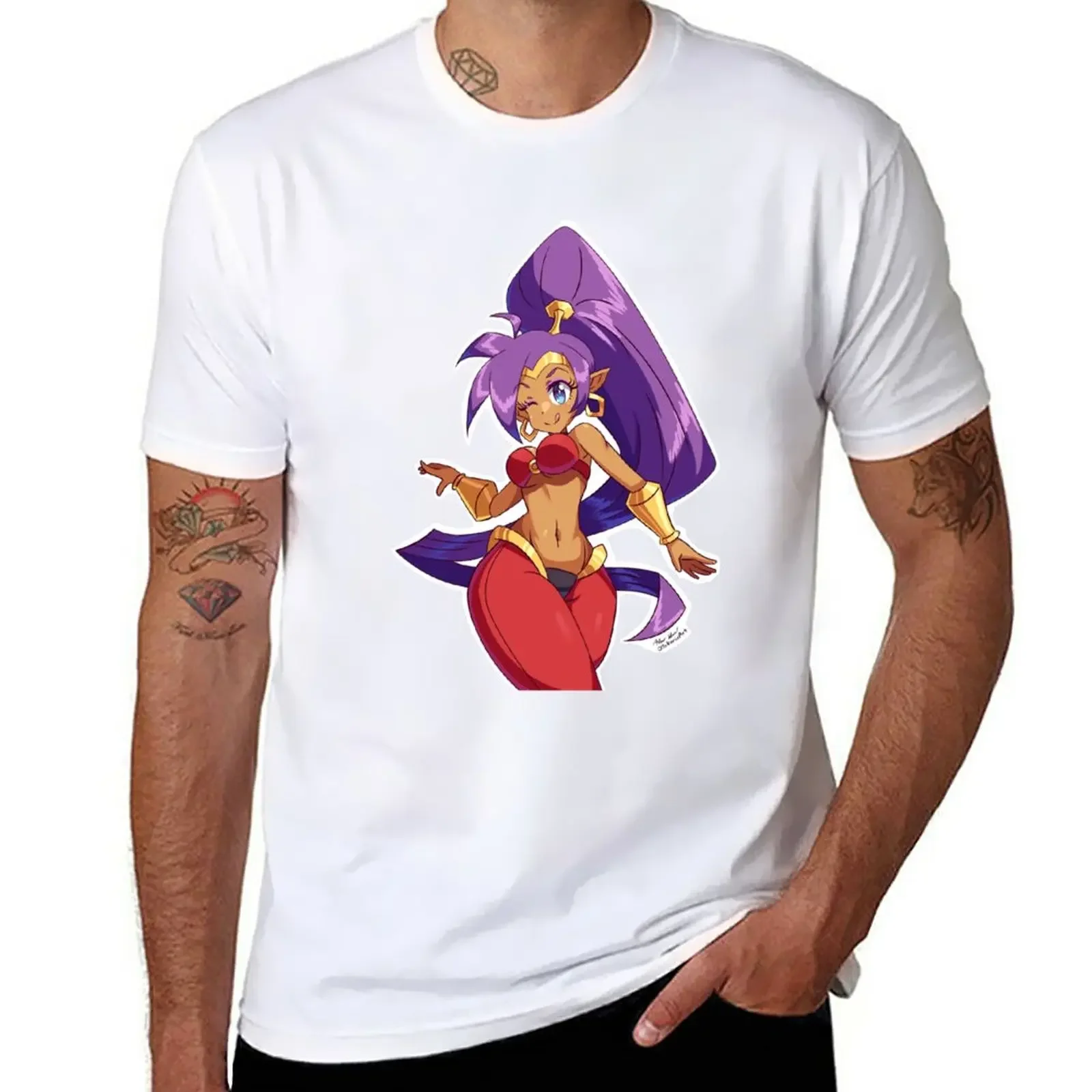 New Shantae Dancing T-Shirt kawaii clothes hippie clothes T-shirts for men cotton