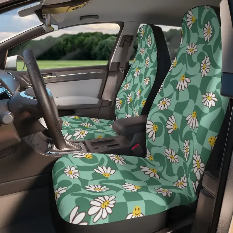 Trippy Daisy Car Seat Covers | Custom