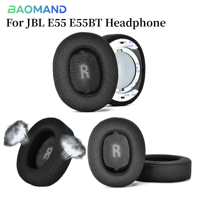 

Replacement Earpads for JBL E55 E55BT Earmuffs Ultra-soft Sponge Cushion Cover Repair Parts Headphone