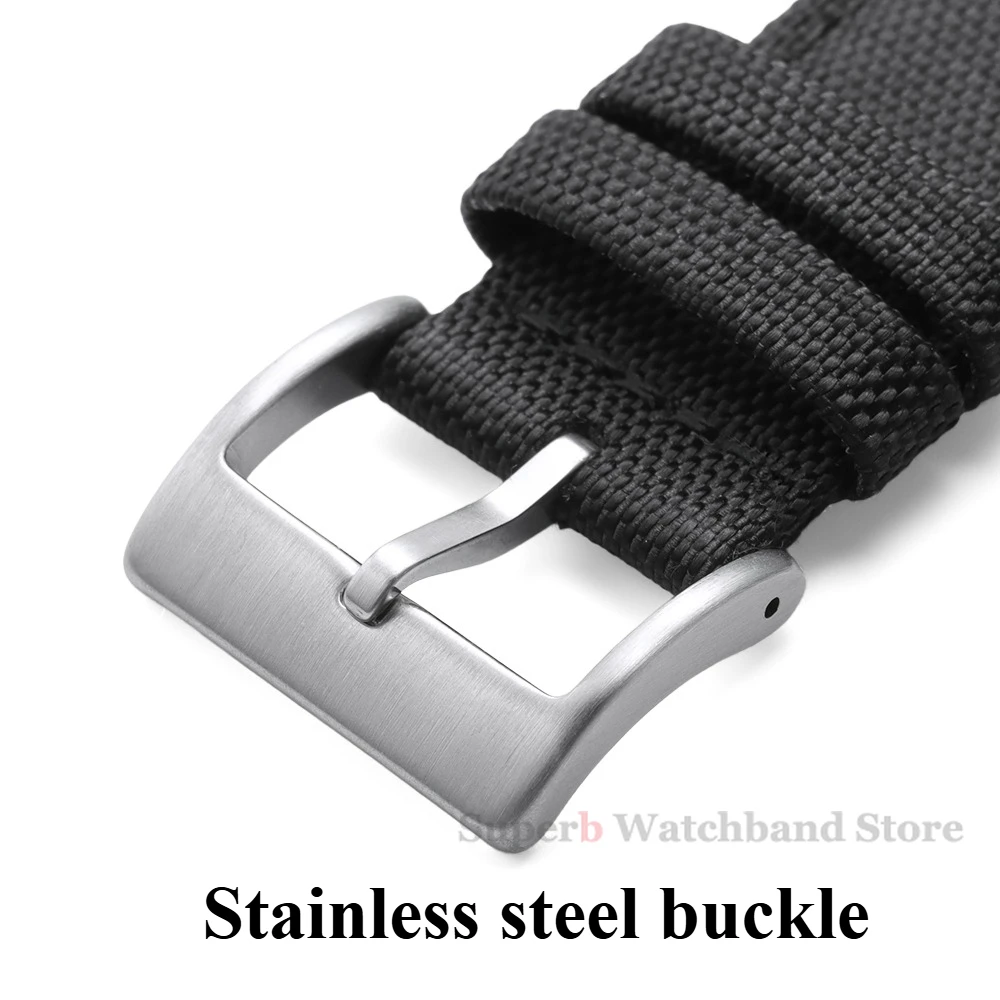 22 ミリメートル帆布時計ストラップナイロン革時計バンド Huawei 社腕時計 GT2/3 クイックリリースバンド防水スポーツベルト男性のための