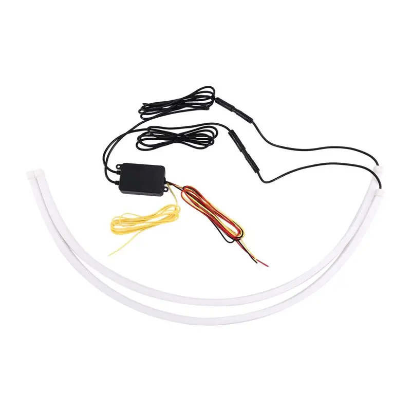 

A85E-Car Led Strip Lights Sequential DRL Daytime Running Lights With Turn Signal With App Control