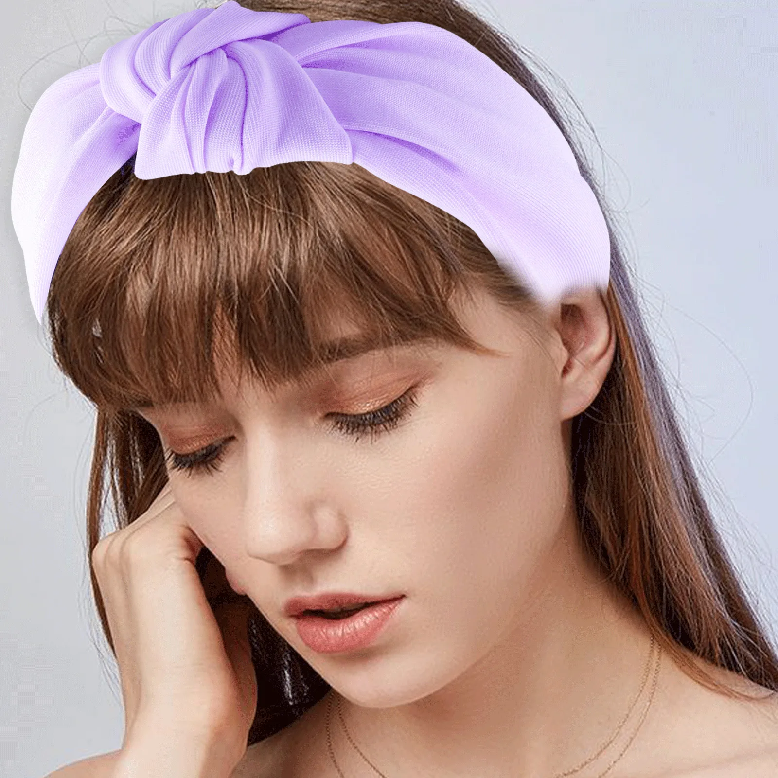 Mulheres Pequena Cor Fresca Tecido Headband, Laço De Cabelo, Doce Cor, Leite De Seda, Tecido Embrulhado, Grampo De Cabelo, Acessórios De Cabelo