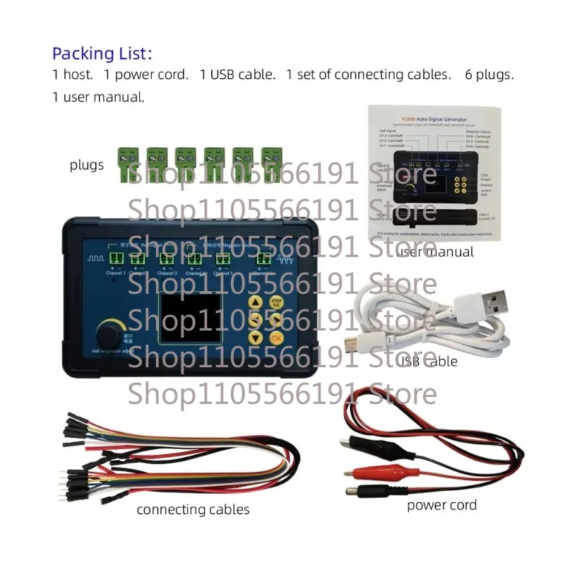 Updated YC600 6-Channel ECU Signal Generator CKP CMP Sensor Simulator