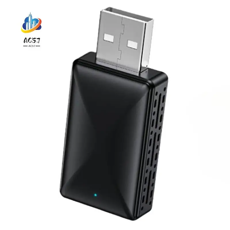 

AC57-Convert Wired To Wireless Carplay Dongle Plug & Play,Bluetooth Carplay Wireless Adapter For Iphone IOS 12+ / Android 11+