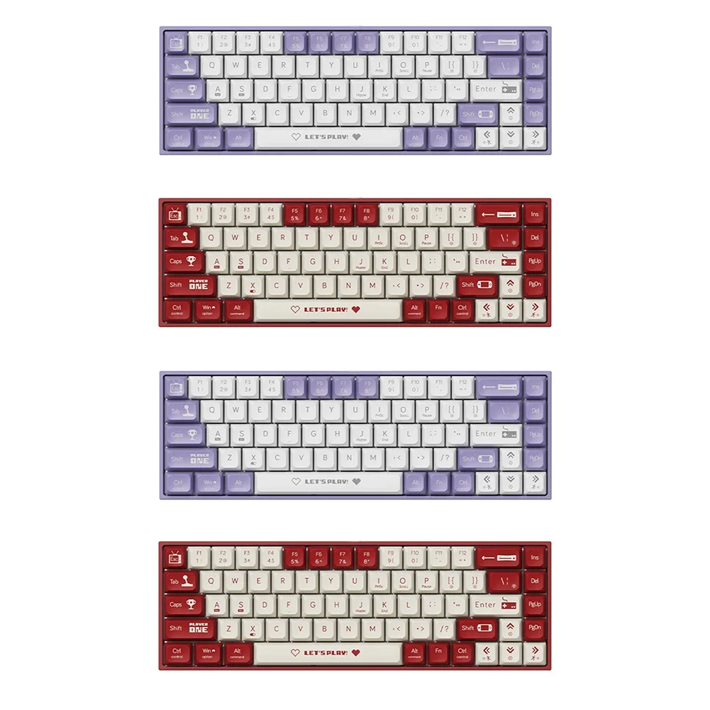 Compact Mechanical Gaming Keyboard with RGB Backlit Computer Keyboard Hot Swappable Keyboard for Windows Laptops and PC Gamers
