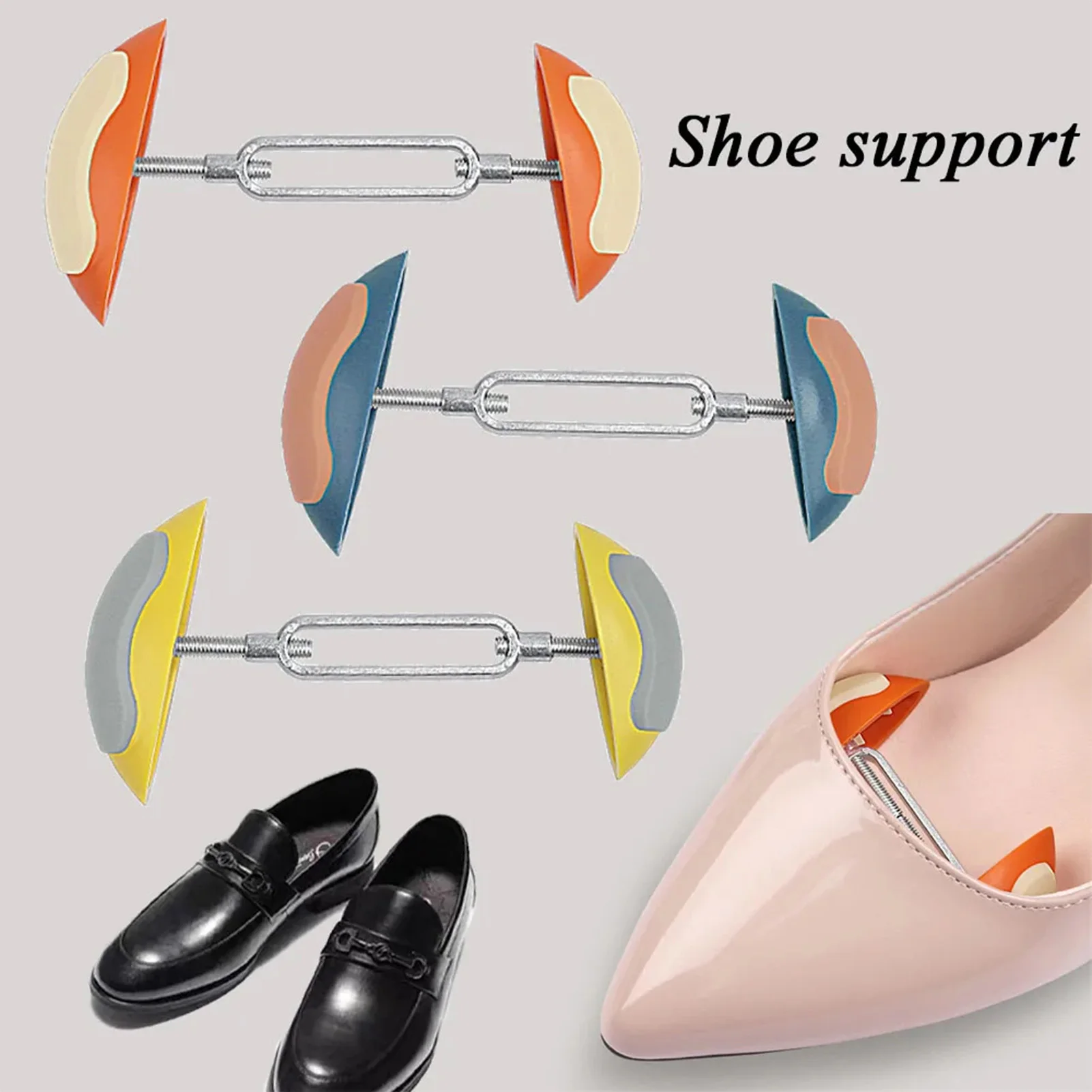 Adjustable Mini Shoe Expander Widener Anti-Slip Expander Shoe Wider Expand Shoe Width for Toe Box and Heel
