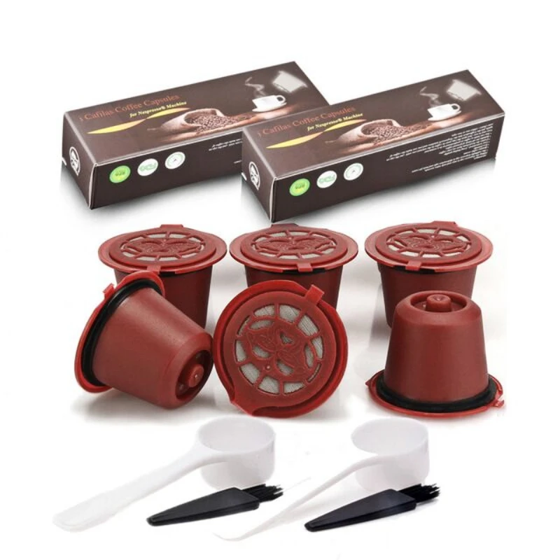 

Многоразовая капсула для кофе, многоразовый фильтр для кофеварки Nespresso, горшок из нержавеющей стали, сделай сам, красивый кофе, Прямая поставка