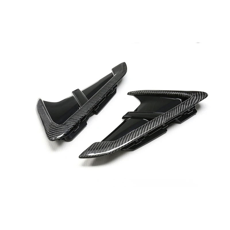 Real Carbon fiber Shark Gills Front Fender Side Air Flow  Vent Cover Trim ABS for BMW X3 G01 X4 G02 X3M X4M Replacement update