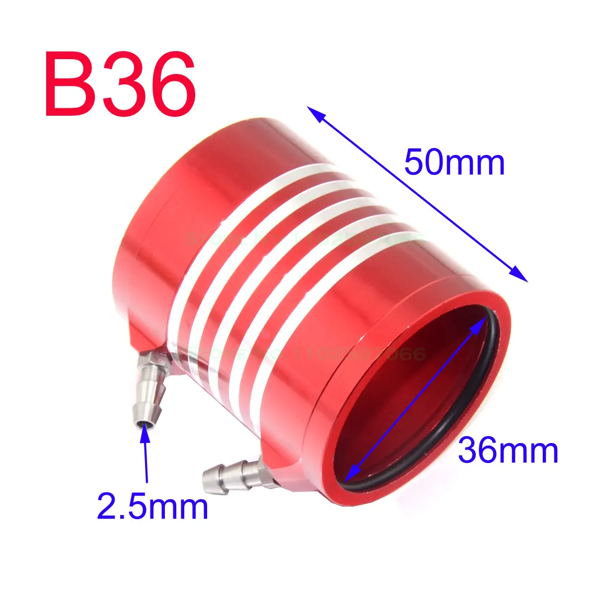 Rc Boat CNC Marine Motor Water Cooling Jacket for B20/B24/B28/B29/B36/B40 ID 20/24/28/29/36/40mm RC Boat Brushless Motor