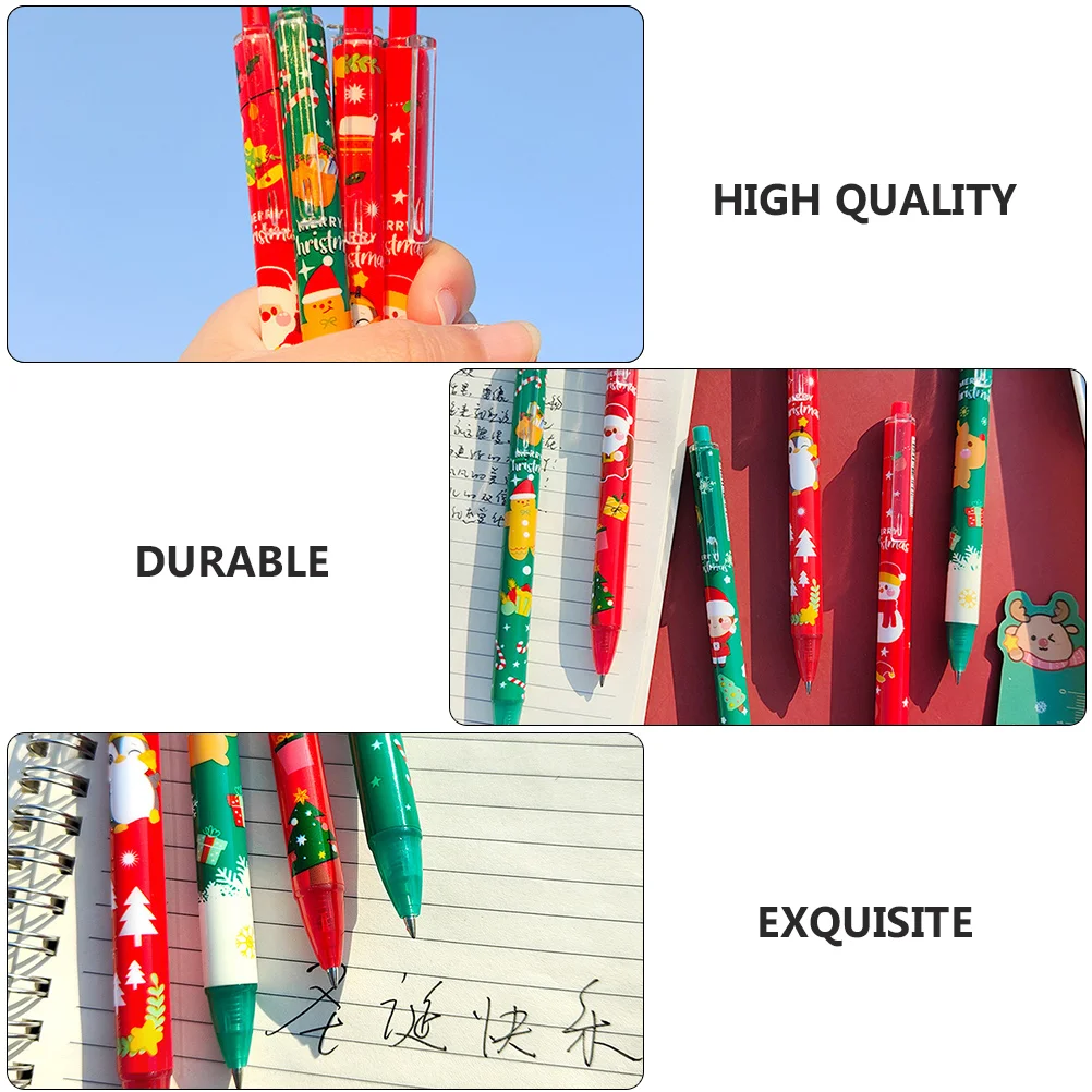 12 Pcs Pen Christmas Student Gingerbread Pens Plastic Holiday Students Stationary