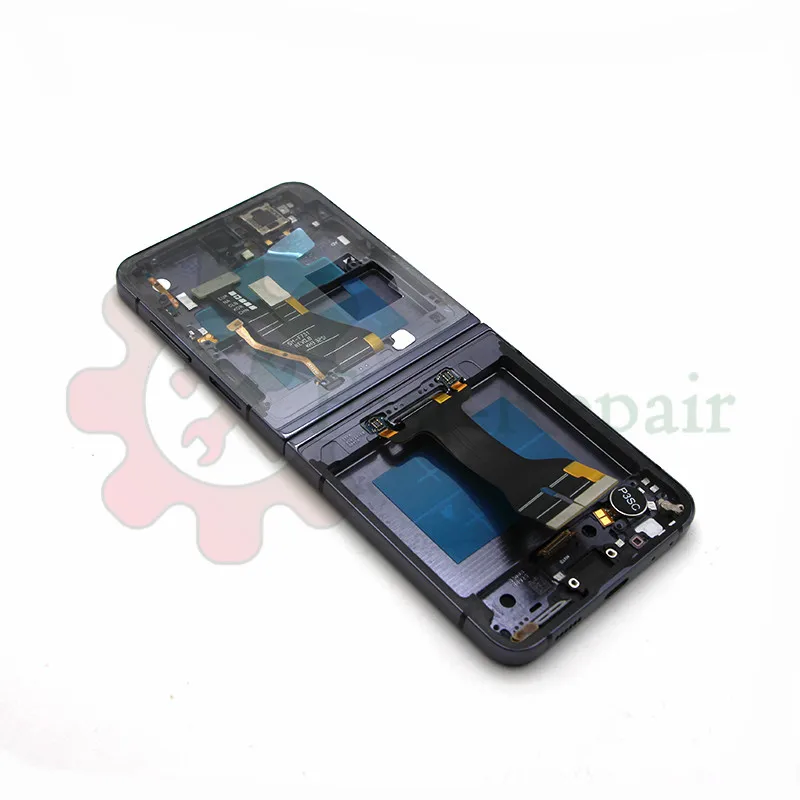Samsung Galaxy Z Flip 5用OLED品質LCDディスプレイ（フレーム付き