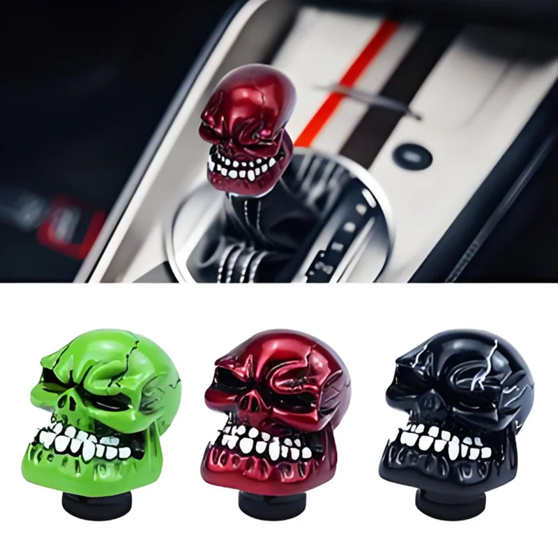 

Car Skull Shape Head Manual Gearbox Shift Knob Manual Gear r Stick Shifter Lever Knob Big Teeth Ghost Skull Gear Shift Knob
