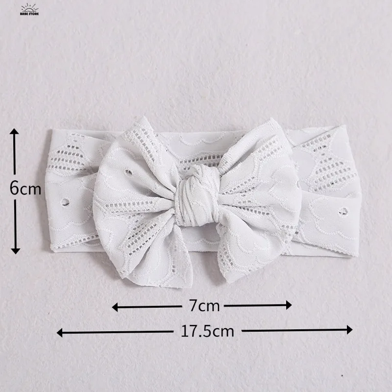 1PC Cute Hair Bows Baby Girl Headband Newborn Lace Elastic Headband Girl For Children Turban For Baby Hair Accessories