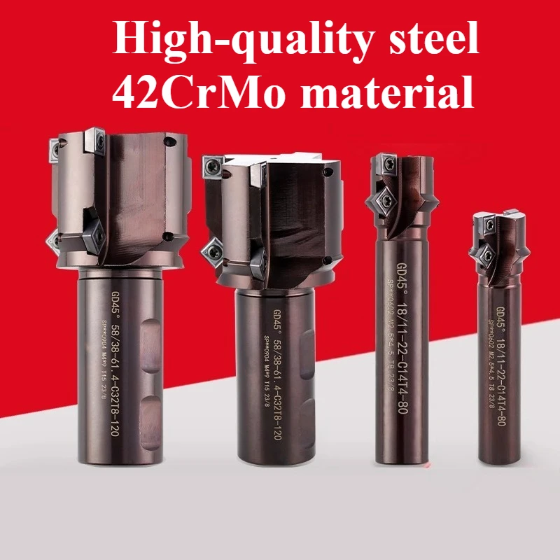 

1pc high quality GD45 CNC countersinking hole chamfer series deep hole thread milling cutter rod
