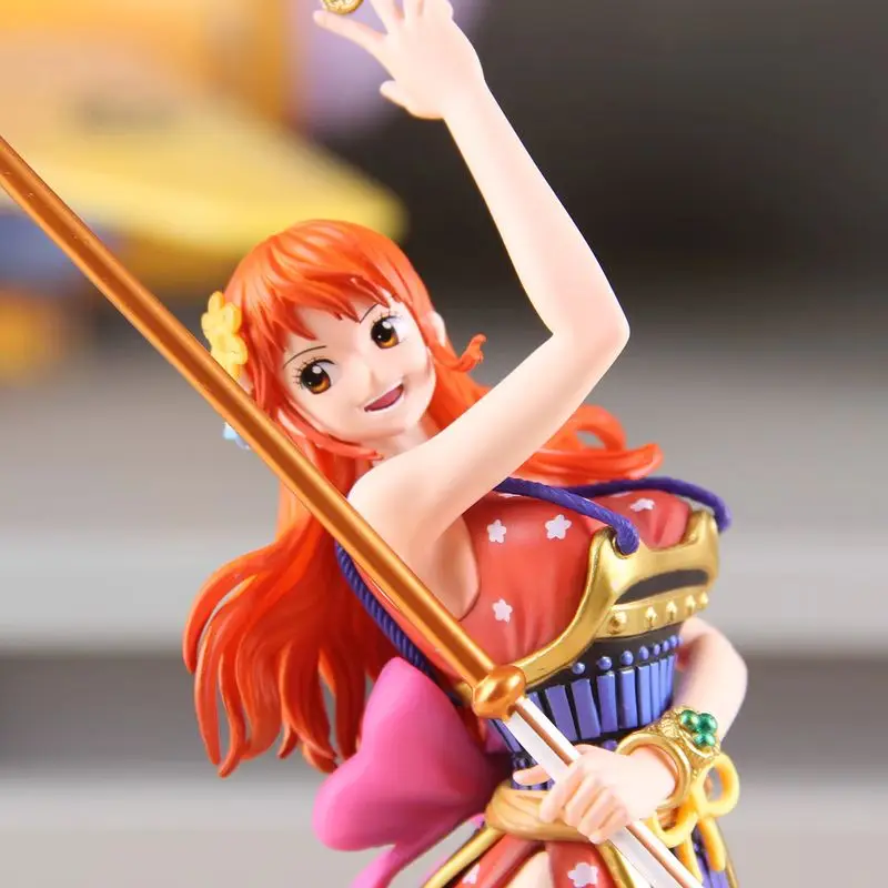 30cm Nami modelo figura de acción de una pieza una pieza Samurai Nami estatuilla periférica de animé PVC GK estatua Figuras adornos Juguetes