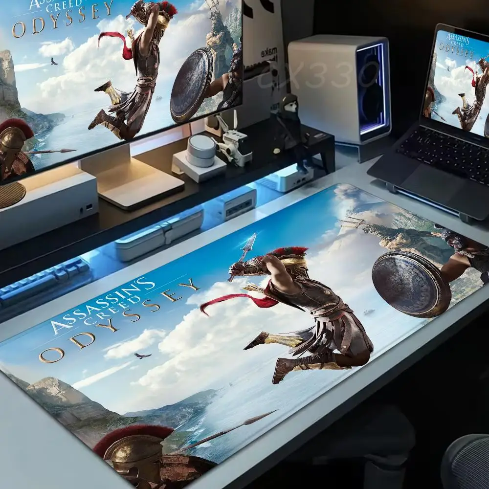 Multiple images A-Assassin S Creed Mouse Pad Large Computer Mousepad Office 1000x500mm Pc Gamer Non-slip Rubber Keyboard Deskmat