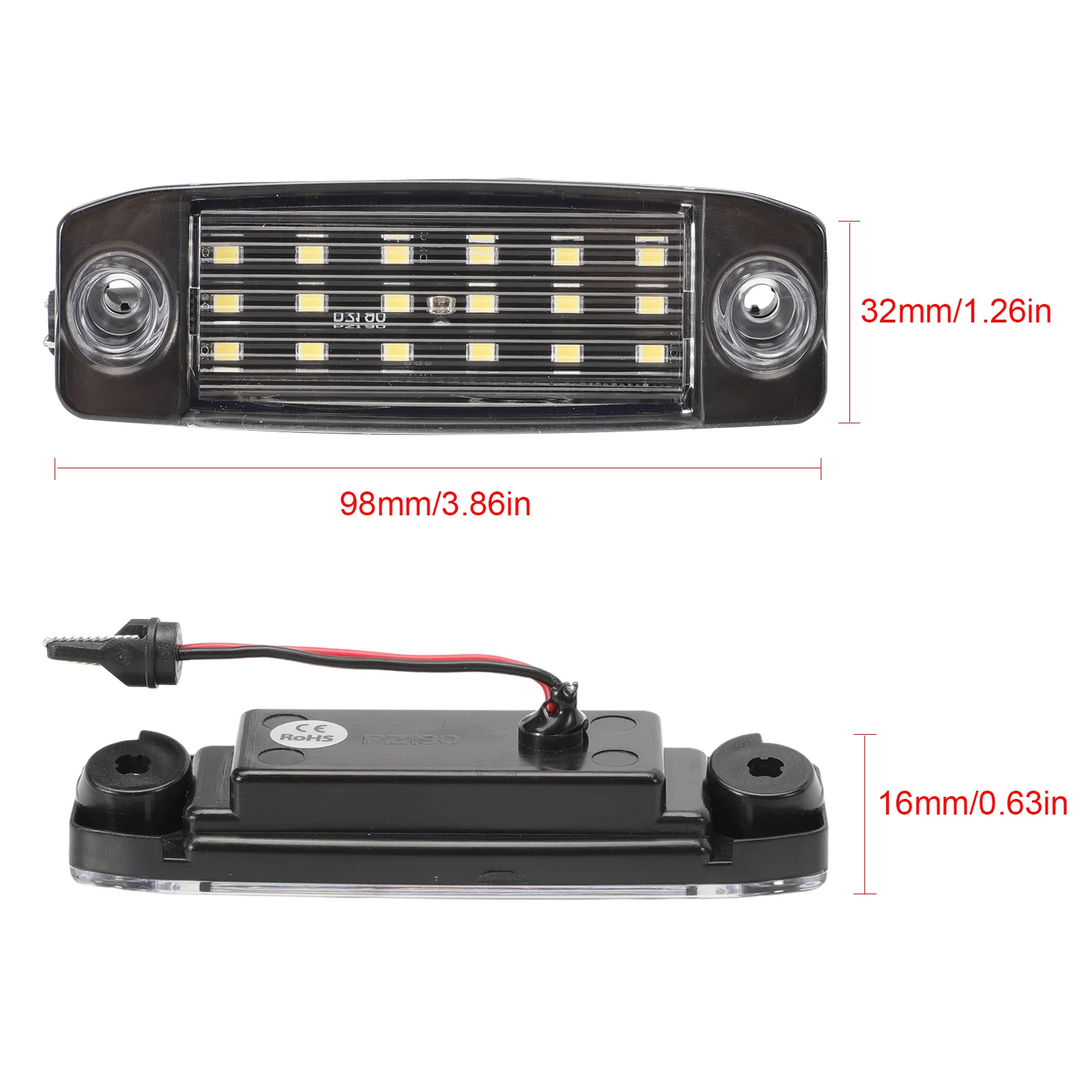 License Plate Light Bulbs for Sportage Sonata 925013W000 Bulb Number Plate Light