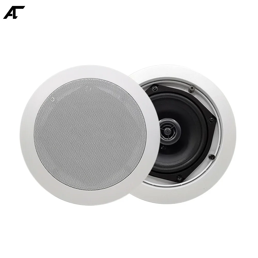 In ceiling Coaxial Speakers 5inch home surround sound 20w In wall Mount Roof Round Built Loudspeaker HIFI Home Audio Stereo