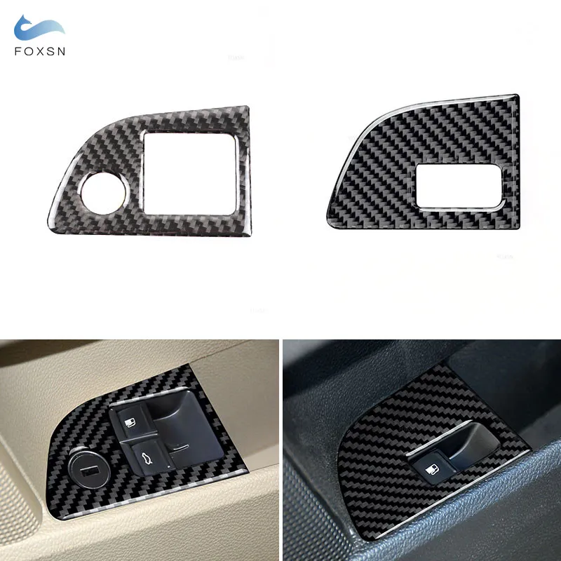 Car Interior Accessories Trunk Switch Panel Trim Carbon Fiber Decor Sticker For VW Golf 5 MK5 R32 GTI Plus Variant 2004-2009
