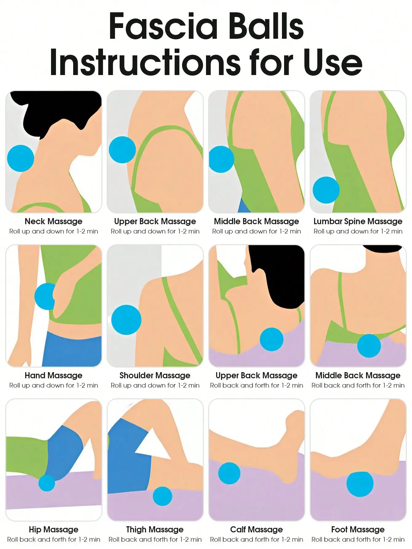 1 قطعة مرونة عالية ، كثافة عالية ، كرة يوجا للتدليك متعددة المواضع ، استرخاء اللفافة العميقة ، تخفيف توتر العضلات وآلام #6