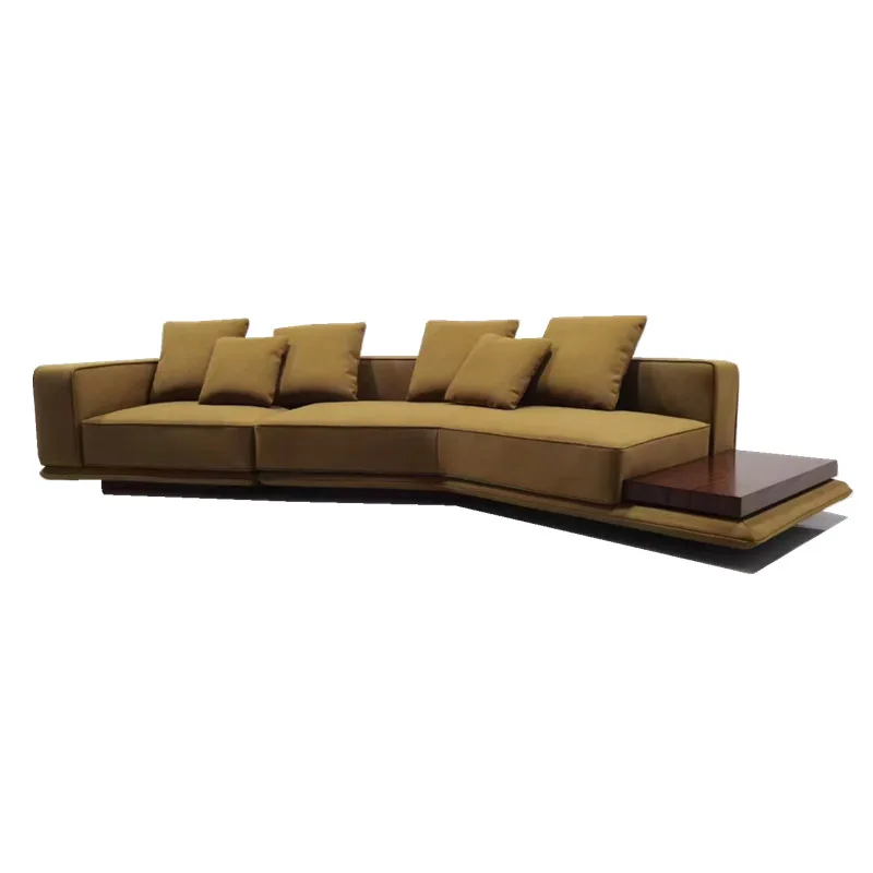 

Italian minimalism, fabric, sofa, suspension, straight row, special-shaped, living room