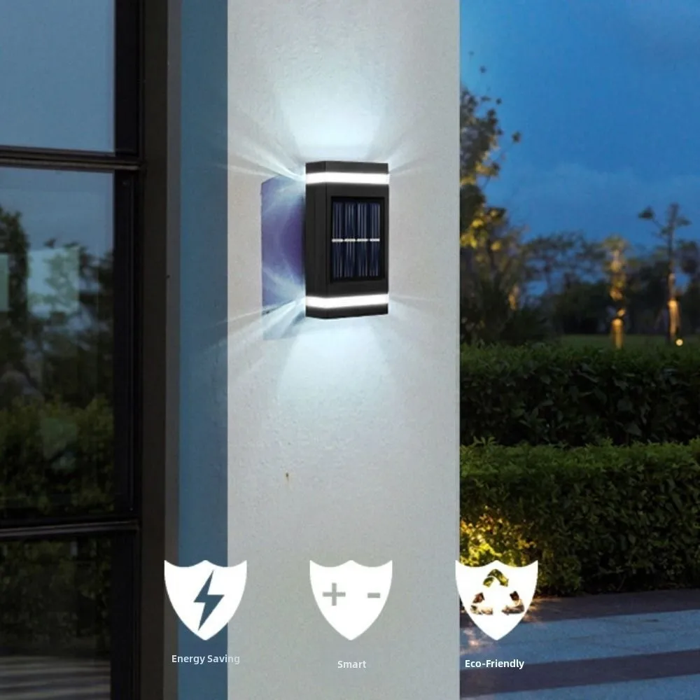 

Super Bright Solar LED Light Waterproof Up Down Illuminate Wall Washer Light Easy Installation Modern Outdoor Wall Lantern