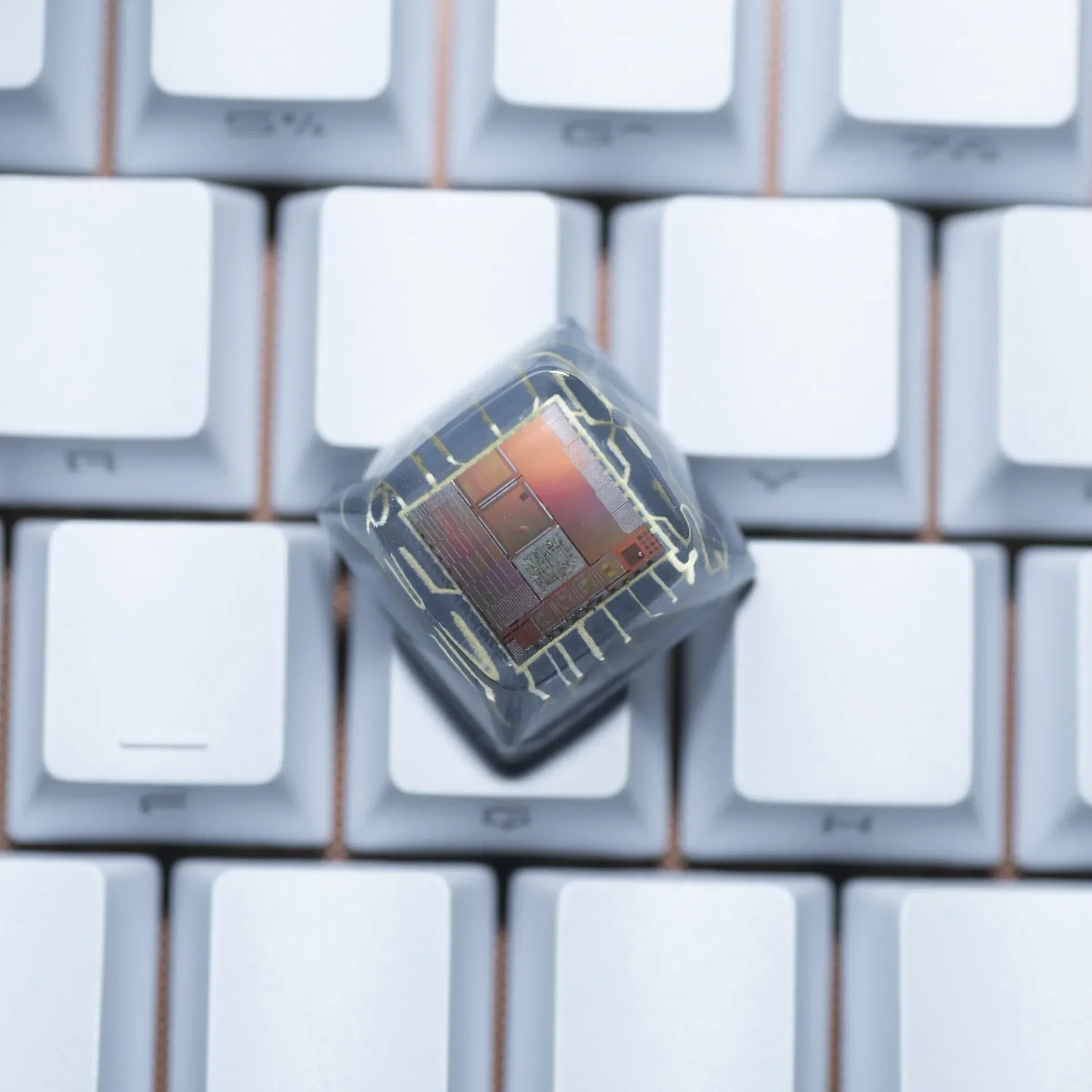 Персонализированный чип keycap XDA Profile 1U из полимерного материала ручной работы, подходит для механической клавиатуры