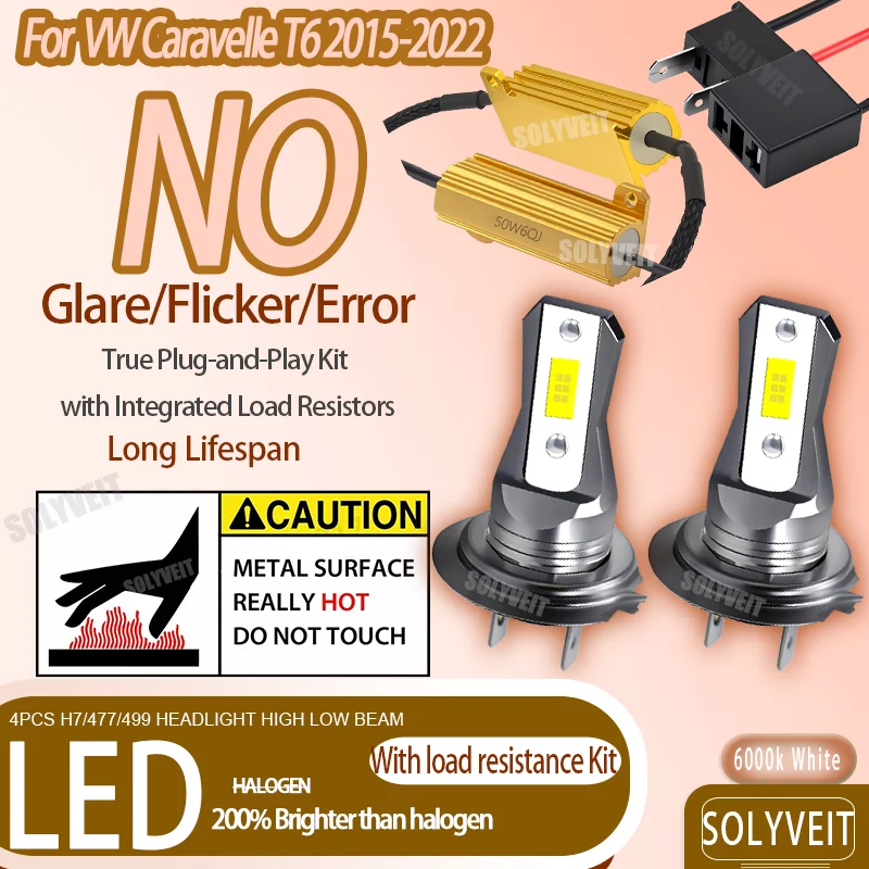 

Match the Fit, Beat the Output: LED lights Identical to Halogen Size For VW Caravelle T6 2015 2016 2017 2018 2019 2020 2021 2022