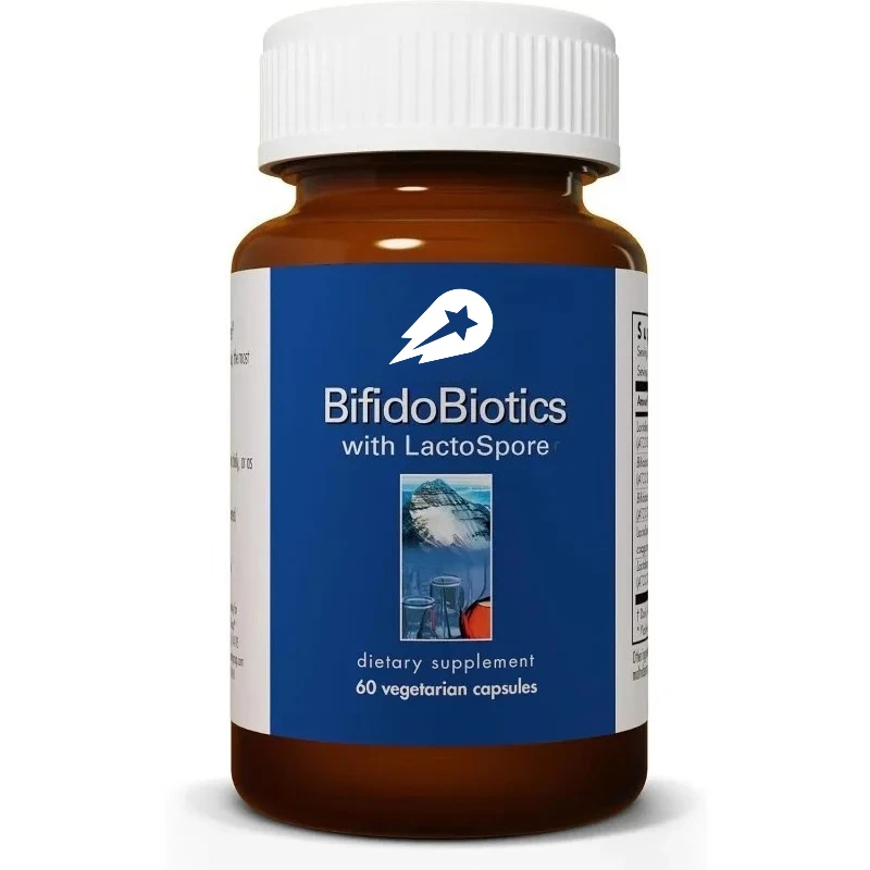 

Пробиотики для мужчин и женщин, способствующие здоровью пищеварения, с бифидобактериями и лактозой, 60 вегетарианских капсул