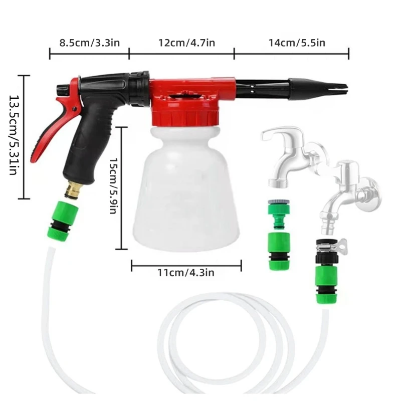 Car Wash Foam Guns Car Foam Sprayer Foam Cannons Garden Hoses Foam Guns Cleaner Snow Foam Blaster