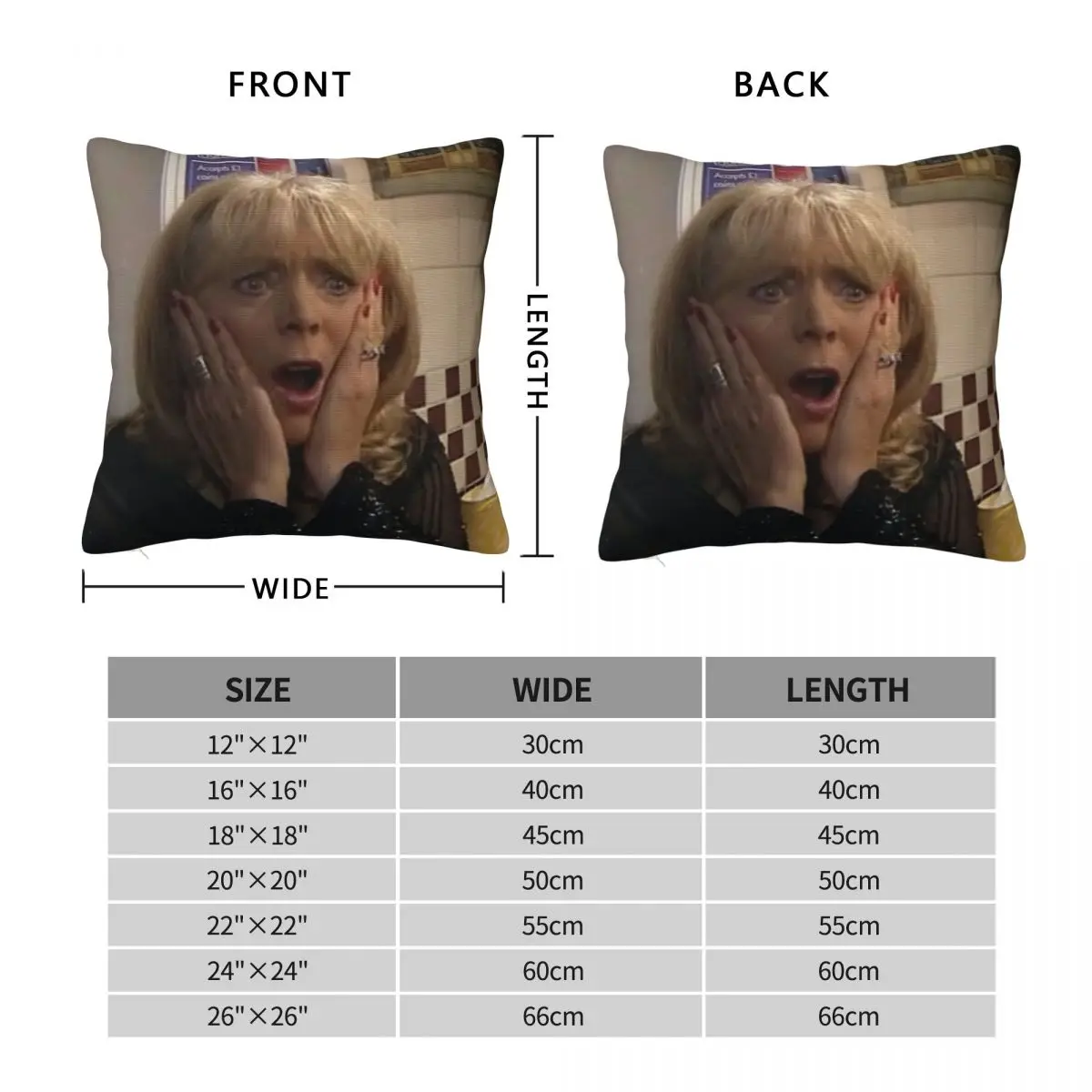 Gavin And Stacey Pam Shipman Pillowcase Polyester Linen Velvet Creative Zip Decor Home Cushion Cover 18