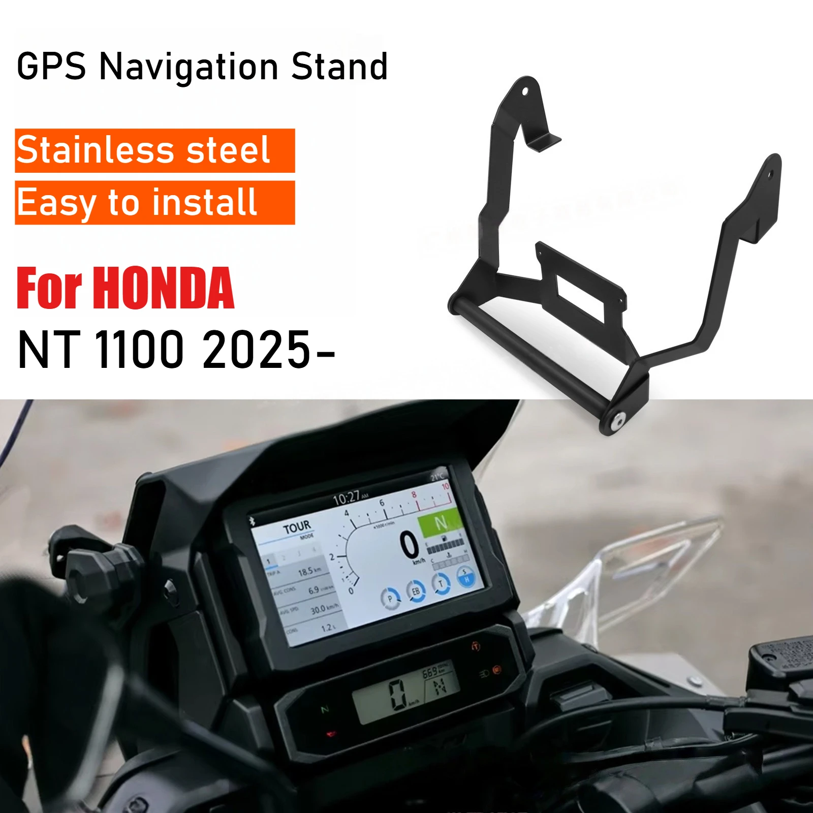 

Новинка для Honda NT1100 NT 1100 2025 + мотоциклетный держатель GPS-навигации, кронштейн для мобильного телефона, детали, аксессуары для навигационной подставки