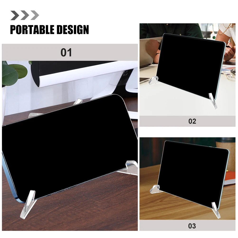 

2pcs Clear Acrylic Cookbook Holder Stand Recipe Book Display Rack Transparent Book Shelf X Shaped Bookend Desktop Storage Easel